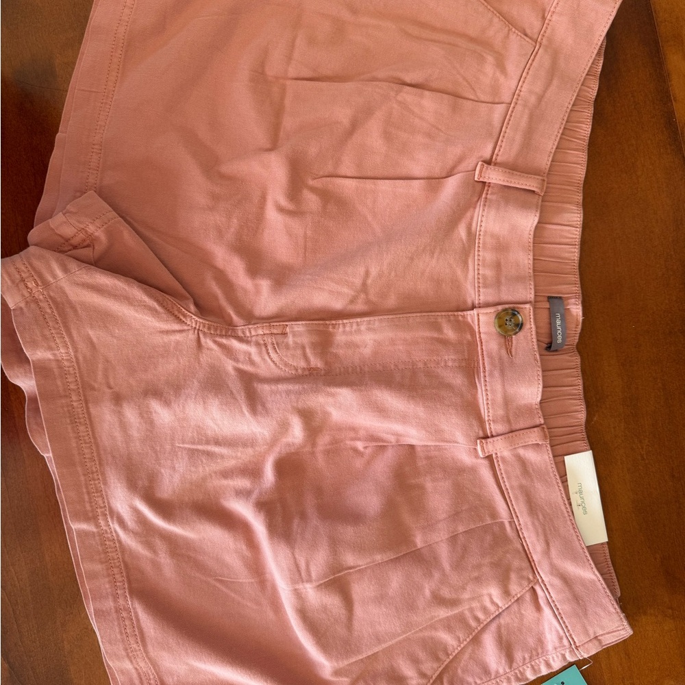 maurices Pleated Twill High Rise 3.5in Shorts 20W